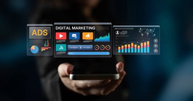 Çevrimiçi reklamlar ve dijital pazarlama markaların büyümesine yardımcı oluyor. İçerik pazarlaması bağlılığı arttırır. Pazarlama araçları ROI 'yi destekliyor. Etkili reklamlar ve pazarlama çevrimiçi iş başarısı. Eğri