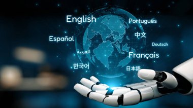 Yapay zeka, çok dilli sanal asistanlar, gerçek zamanlı dil çevirileri ve kültürel bağlantı için dijital araçlarla küresel dil iletişimini kurar. Çağ