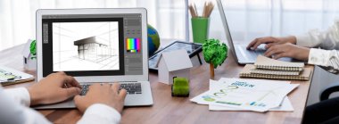 Mimari iş ve profesyonel tasarımcı için mimari tasarım canlı yazılım uygulaması