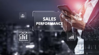 Sayısal satış performans gösterge paneli satış performans ölçümlerini, performans eğilimlerini, satış performans analizlerini ve iş bağlamında satış artışını gösteriyor. Muxer