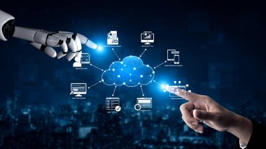 Yapay zeka, dijital iş dönüşümünü desteklemek için ölçeklenebilir altyapı, güvenli veri ve akıllı hizmetlerle bulut hesaplamasını geliştirir. Yapay Zeka Çizgisi