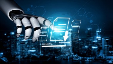 AI, uygun transfer süreci ile dijital belge indirmeyi ve veri erişimini kolaylaştırır, çeşitli kullanıcılar için hız, güvenlik ve dosya yönetimini geliştirir