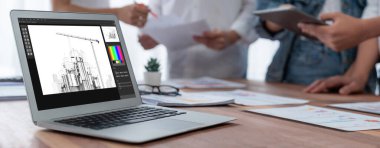 Mimari iş ve profesyonel tasarımcı için mimari tasarım canlı yazılım uygulaması