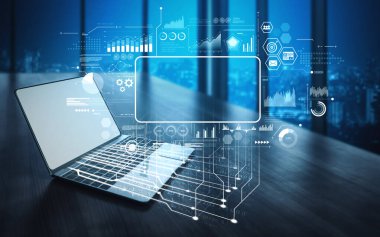 Modern dijital işletmelerde veri analizi ve gerçek zamanlı analitik, öngörü veri modellemesi, iş zekası analizleri ve veri odaklı karar verme stratejisi. Eğri