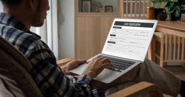 İnternet ağındaki mod dijital bilgi toplama için çevrimiçi kredi başvuru formu