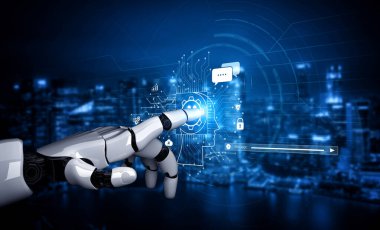 Yapay Zeka Asistanı Chatbot Prompt Mühendislik Tarafından Açıklanabilir Yapay Zeka Bilgileri ve Akıllı İş Desteği için LLM Derin Öğrenme Teknolojisi tarafından kontrol ediliyor. Kefil