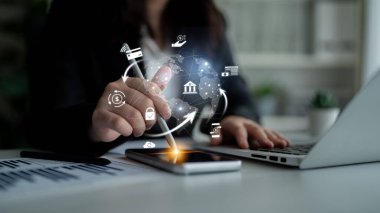 Güvenli finansal işlemleri gösteren dünya çapında dijital ödeme ağı. Dijital ödeme transferi destekler, dijital ödeme güvenliği sağlar, kolaylığı artırır, küresel finansmanı sağlar. Latch