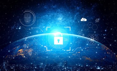 Biyometrik doğrulama ve gizlilik kontrolü kullanan yapay zeka siber güvenlik sistemi. Siber güvenlik kimliği korur, siber güvenlik tehditleri tespit eder, siber güvenlik güvenliği sağlar ve veriyi güvence altına alır. Kefil