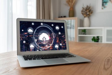 Mod uzak çalışma ve kişisel veri depolama için bulut hesaplama yazılımı