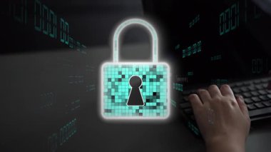 Siber tehditlere karşı siber güvenlik ve siber güvenlik stratejileri, sistem hacklemeleri, dijital ihlaller, ağ saldırıları ve güçlü siber güvenlik altyapısına sahip verilerin korunması. Thunk