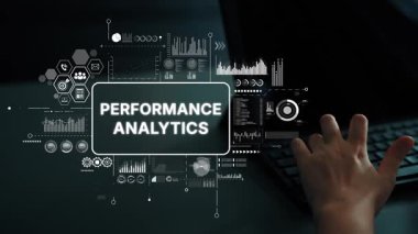 Karanlık Çalışma Alanı Ortamı 'nda Veri Giriş ve Performans Analizleri için El Kullanımının Kapanışı. Asemptotik akıllı veri analitiği.