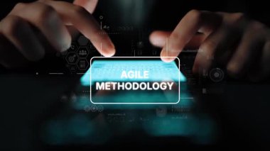 Eller Modern İş Ortamı 'nda Çevik Metodoloji ve Veri Görselleştirme Kavramları' nın Dijital Görünümü ile Etkileşimde. Asemptotik akıllı veri analitiği.