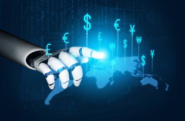 Yapay zeka, akıllı fintech sistemleri, sanal asistanlar ve dijital işlemler için akıllı dönüştürme araçları ile küresel para alışverişini kolaylaştırır. Kefil