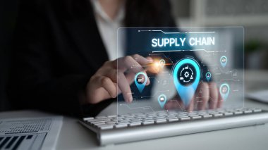 Veri odaklı lojistik, ulaşım ve dağıtım ile tedarik zinciri süreçleri. işlemleri güçlendirir. Tedarik zinciri verimliliği artırır. Tedarik zinciri lojistik ve teslimatı birleştirir. Eğri