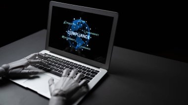 Yapay zeka, organizasyonları korumak ve şeffaflığı geliştirmek için otomatik politika kontrollerine, akıllı düzenleme sistemlerine ve akıllı denetlemeye uyulmasını sağlar. Yapay Zeka Çizgisi