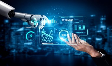 AI, batarya seviyelerini izleyerek, şarj yollarını optimize ederek ve kullanıcıları gelişmiş elektrikli araç deneyimi için yakınlardaki istasyonlara yönlendirerek EV şarj sistemlerini geliştirir.