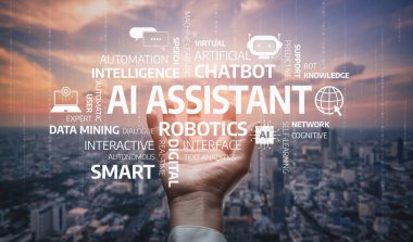 A hand reaching out to grasp concepts of AI assistance, symbolizing the intersection of technology, innovation, and everyday applications in modern life. Tessel