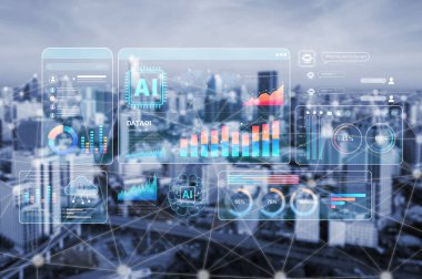 LLM Teknoloji, Büyük Veri, Makine Öğrenme, İş Desteği için Üretici AI, Geleceğin AI Teknolojisi ve Yapay Zeka Mühendisliği Asistan Beyin İşlemcisi. Eğri