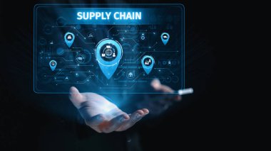 Veri odaklı lojistik, ulaşım ve dağıtım ile tedarik zinciri süreçleri. işlemleri güçlendirir. Tedarik zinciri verimliliği artırır. Tedarik zinciri lojistik ve teslimatı birleştirir. Elide