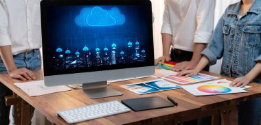 Hızlı uzak çalışma ve kişisel veri depolama için bulut hesaplama yazılımı