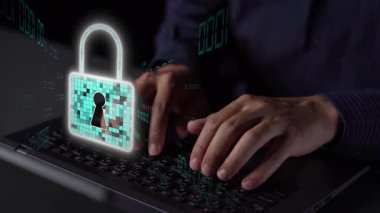 Siber tehditlere karşı siber güvenlik ve siber güvenlik stratejileri, sistem hacklemeleri, dijital ihlaller, ağ saldırıları ve güçlü siber güvenlik altyapısına sahip verilerin korunması. Thunk