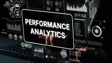 Performance Analytics Dashboard with Charts and Data Insights for Business Intelligence and Strategic Decision Making. Asymptotic smart data analytic.
