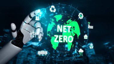 AI, net sıfır hedeflere ulaşmak ve dijital ticareti yeşil yenilikle dönüştürmek için eko-zeki araçlar ve sanal asistanlarla sürdürülebilirlik stratejisine rehberlik etmektedir. Kefil