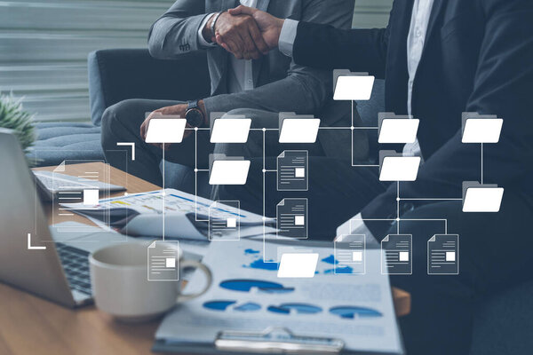 Цифровая структура файлов, показывающая организацию папок, иерархию файлов и расположение документов. Структура файлов поддерживает управление, улучшает доступ, а структура файлов повышает ясность. Вауч