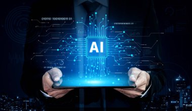 LLM Teknoloji, Büyük Veri, Makine Öğrenme, İş Desteği için Üretici AI, Geleceğin AI Teknolojisi ve Yapay Zeka Mühendisliği Asistan Beyin İşlemcisi. Eğri