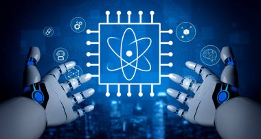 A quantum computing processor as the core of future AI technology. This innovation will power advancements in AI and complex problem solving. Motif