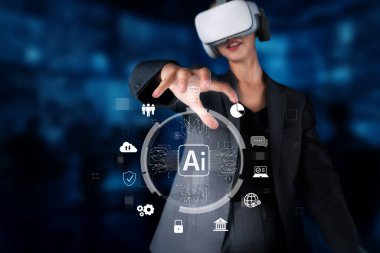 A professional user engages with AI technology in a virtual reality setting, showcasing the innovative integration of advanced tools for business applications and future trends. XDMCP