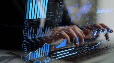 Modern dijital işletmelerde veri analizi ve gerçek zamanlı analitik, öngörü veri modellemesi, iş zekası analizleri ve veri odaklı karar verme stratejisi. Thunk