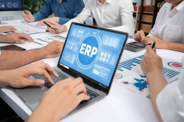 Pazarlama stratejisini planlamak için ERP girişimi kaynak planlama yazılımı