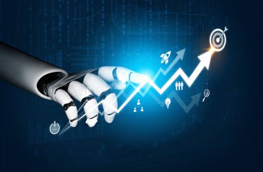 AI ticari büyümeyi eğilimleri analiz ederek, sonuçları tahmin ederek, hedefleri belirleyerek ve en iyi stratejik başarıyı elde etmek için kararlara rehberlik ederek yönlendirir. Kefil