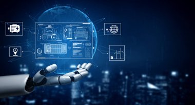 AI-Destekli Elektrikli Araç ve Enerji Yönetim Sistemi. Akıllı arayüz elektrikli araç performansını, batarya sistemini ve yenilenebilir ve ızgara tabanlı enerji kaynaklarıyla bütünleşmeyi gösteriyor.