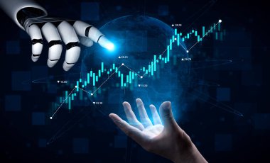 AI araçları, fiyat eğilimlerini tahmin etmek ve stratejik yatırım kararlarını desteklemek için dinamik grafik görselleştirme yoluyla hisse senedi verilerini analiz eder