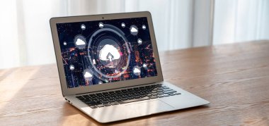 Mod uzak çalışma ve kişisel veri depolama için bulut hesaplama yazılımı