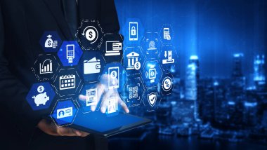 Online banking and digital banking innovation combining finance and technology, optimizing online banking systems, mobile banking services, and fintech for seamless experience. Entice