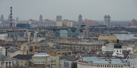 Photo for Kyiv, Ukraine, Podil Distr. April 2023. Cityscape - Royalty Free Image