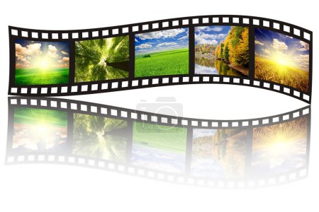 Photo for Filmstrip on the png backgrounds - Royalty Free Image