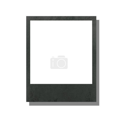 Polaroid-Karte leer auf weißem Hintergrund