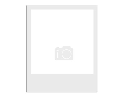 Téléchargez les illustrations : Polaroid carte fichier vectoriel vide - en licence libre de droit