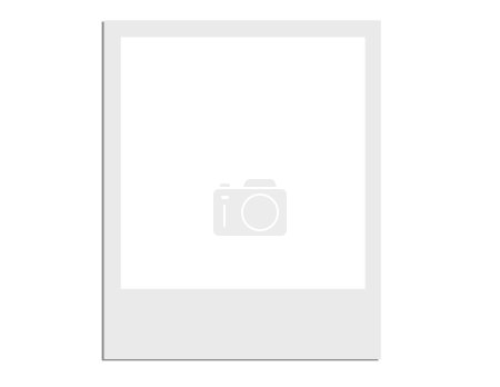 Téléchargez les illustrations : Polaroid carte fichier vectoriel vide - en licence libre de droit