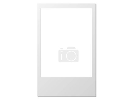 un archivo vectorial en blanco de tarjeta polaroid
