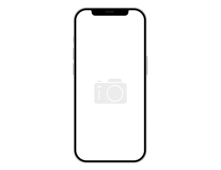 Illustration for A a phone iphone in a transparent background in vector format - Royalty Free Image