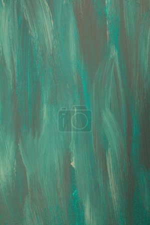 Colorful painting texture as a background. Green abstract vertical mage. Acrylic painting. Poster 649605280