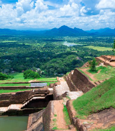 Photo for Sigiriya Lion Rock Fortress in Sri Lanka - Royalty Free Image