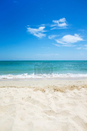 Foto de Sand of beach caribbean sea. tropical sea - Imagen libre de derechos