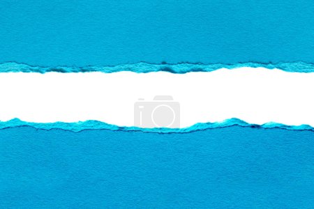 Photo for Torn paper on white background with clipping path - Royalty Free Image