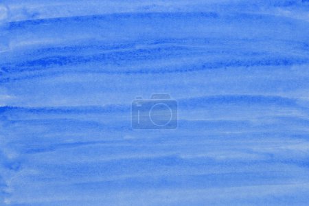 Photo for Abstract blue watercolor background. The color splashing on the paper. Hand drawn - Royalty Free Image